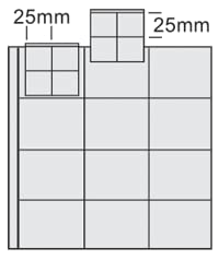 SAFE 848 fogli album monete 48 posti 24 mm Coin Combi
