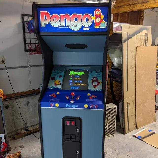 Arcade Story Arcade Pengo cabinato labirinto ghiaccio Sega
