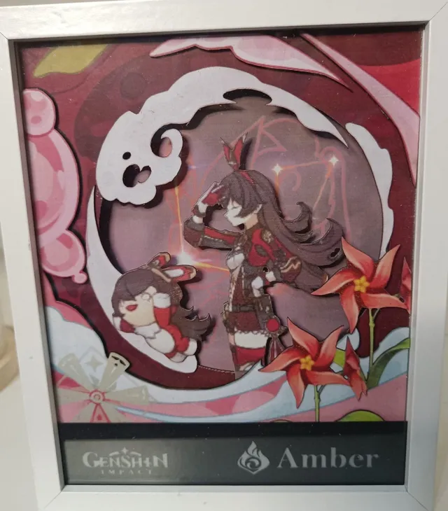 L'Atelier di Zelda Mondi di Luce Amber Lightbox Genshin Pyro