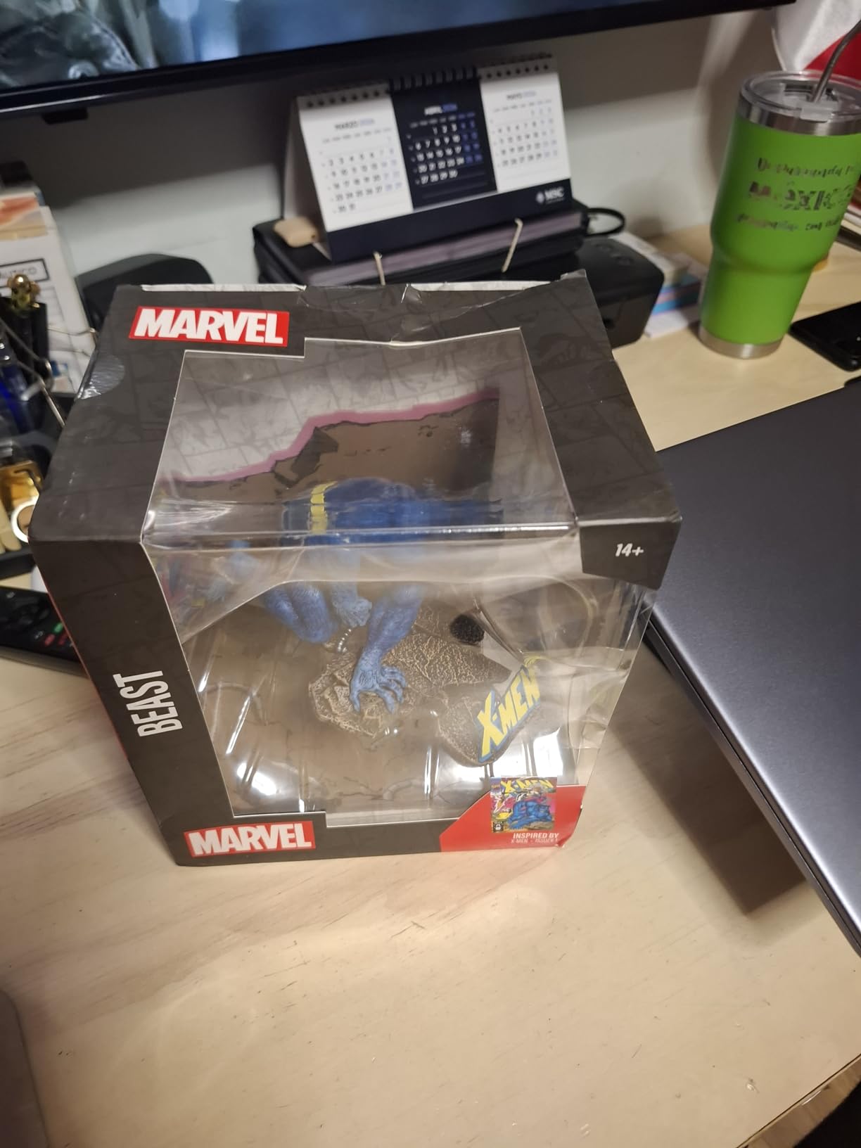 McFarlane Marvel Beast statua 1:10 con scena X-Men #1