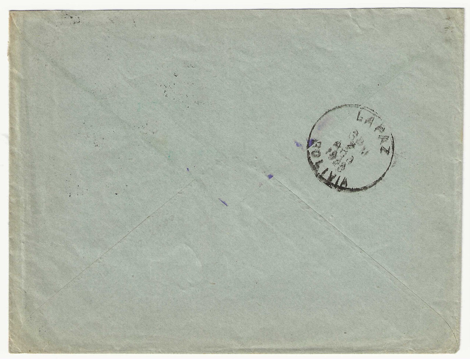 TS Collezionismo Filatelia 1926 Regno Busta La Paz Bolivia 1,25 Floreale