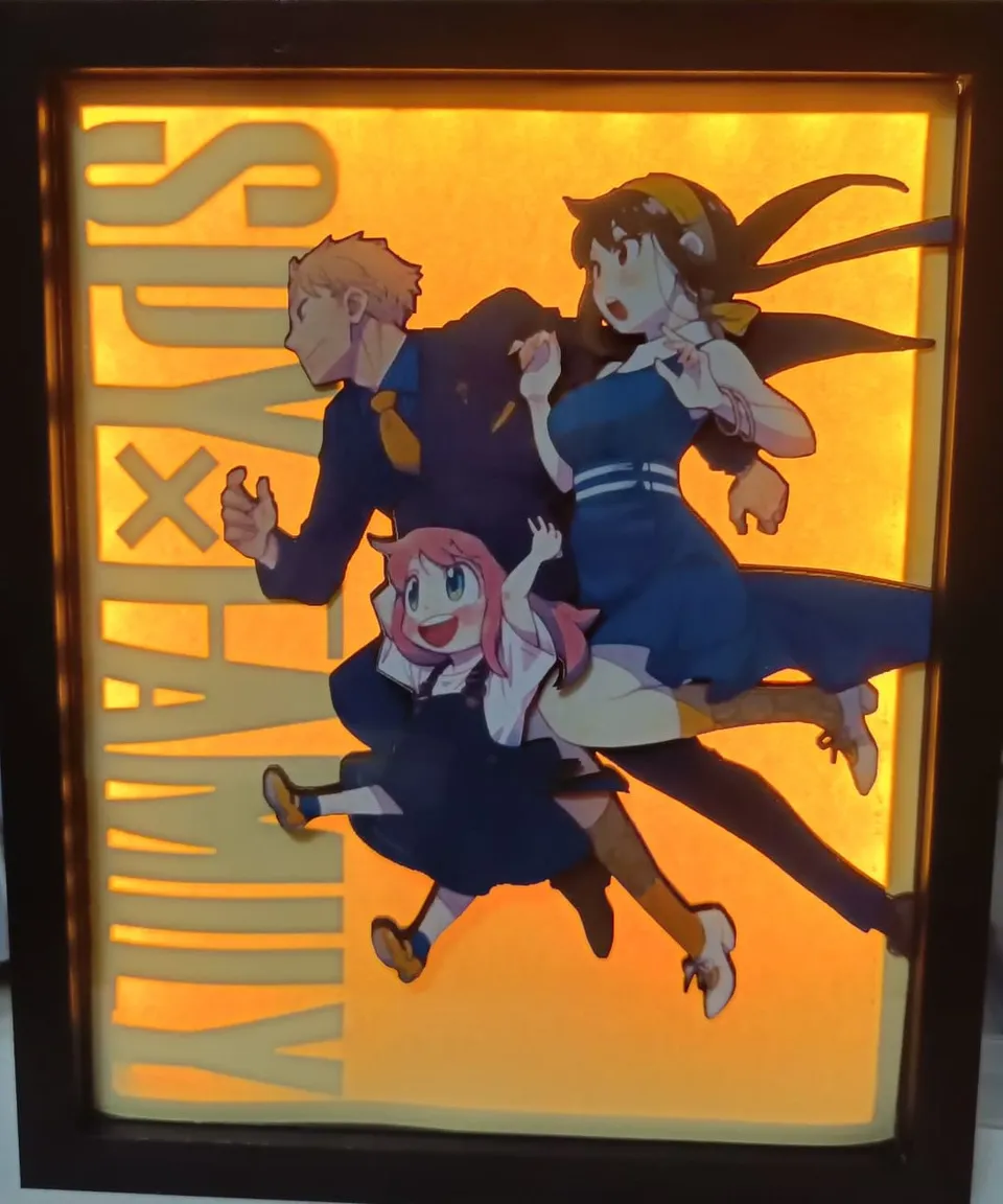 L'Atelier di Zelda Mondi di Luce Spy x Family lightbox Running Family