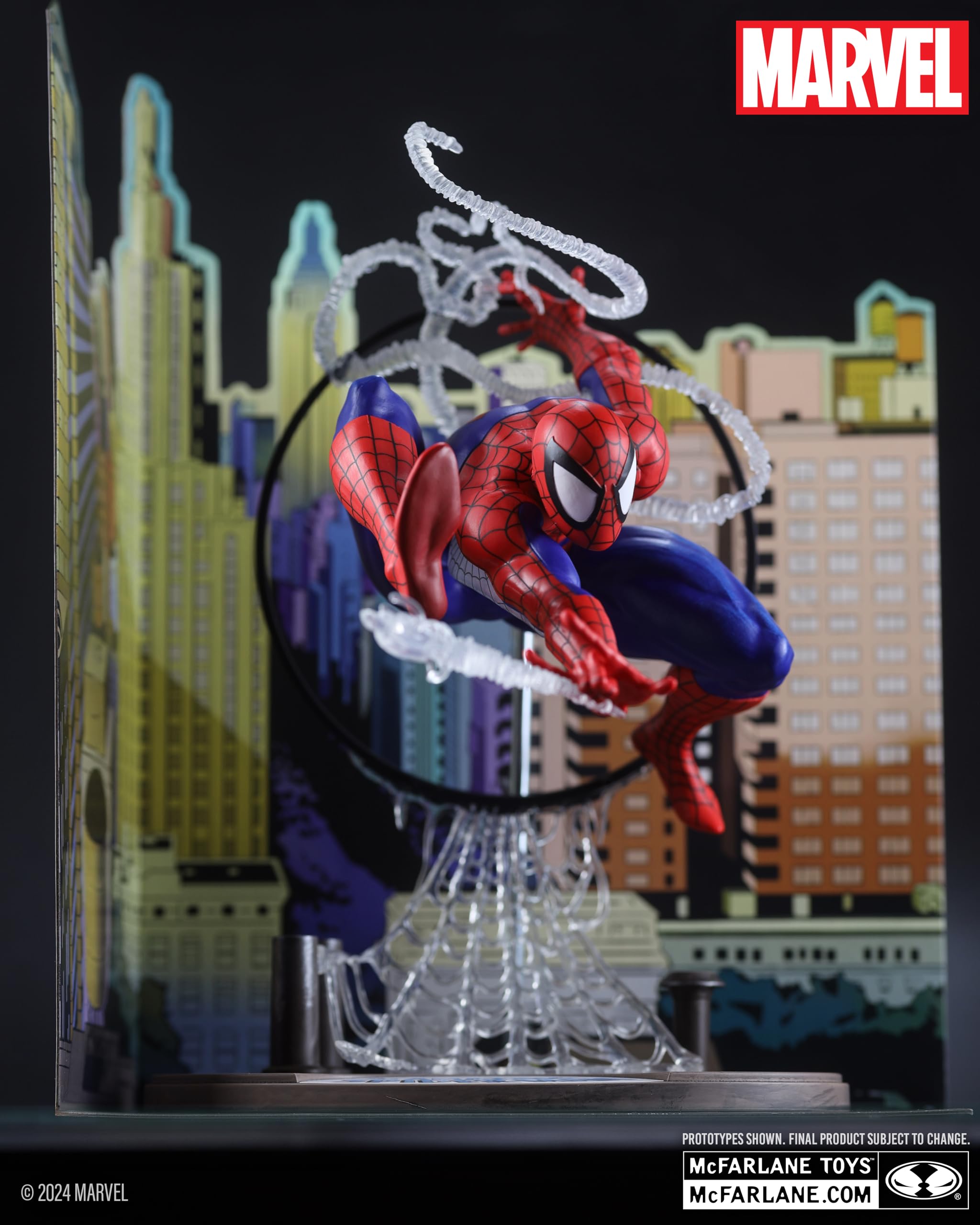McFarlane Marvel Spider-Man 1:6 statua Amazing 301 con fumetto