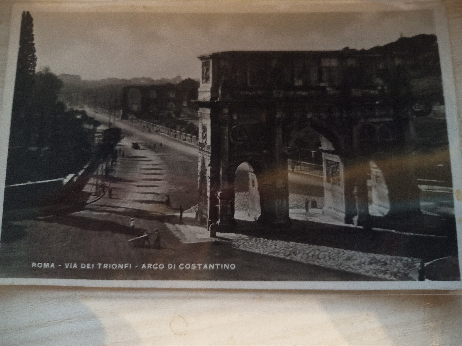 Roma Arco di Costantino Via Trionfi Cartolina Viaggiata Vienna