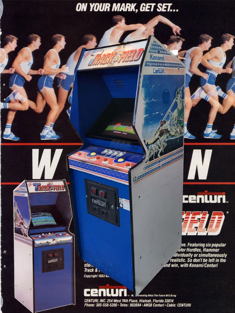 Arcade Story Leggende Arcade Track & Field Cabinato Trackball