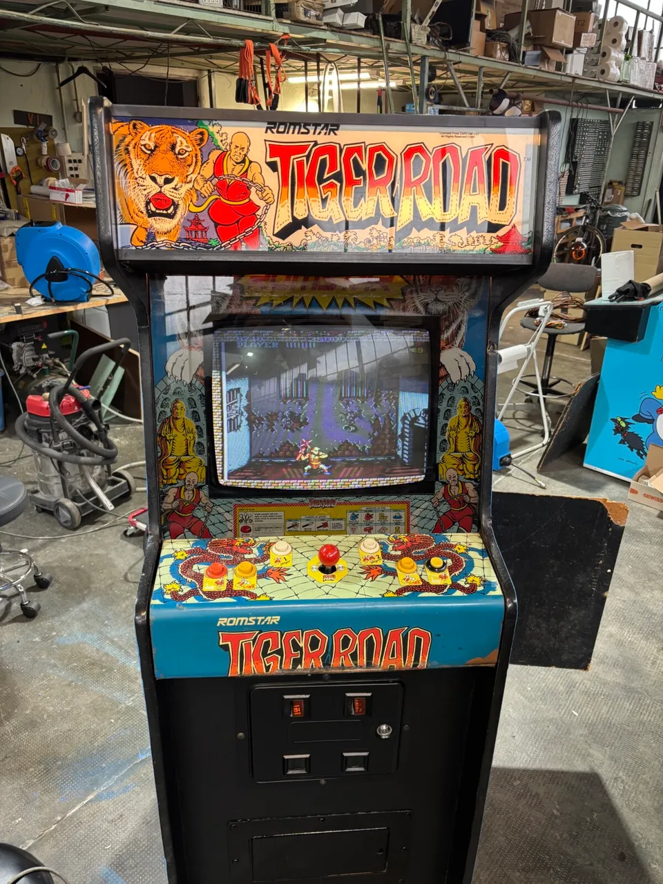 Arcade Story Leggende Arcade Tiger Road cabinato 4 livelli