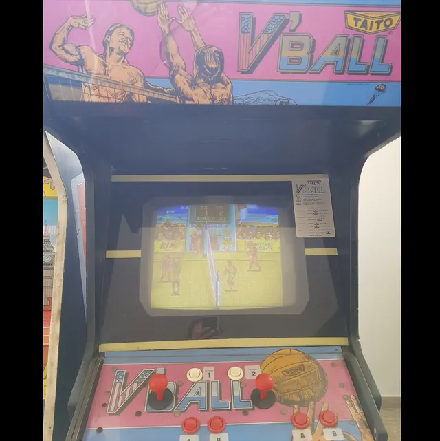 Arcade Story Arcade V'Ball Beach Volley cabinato Technos