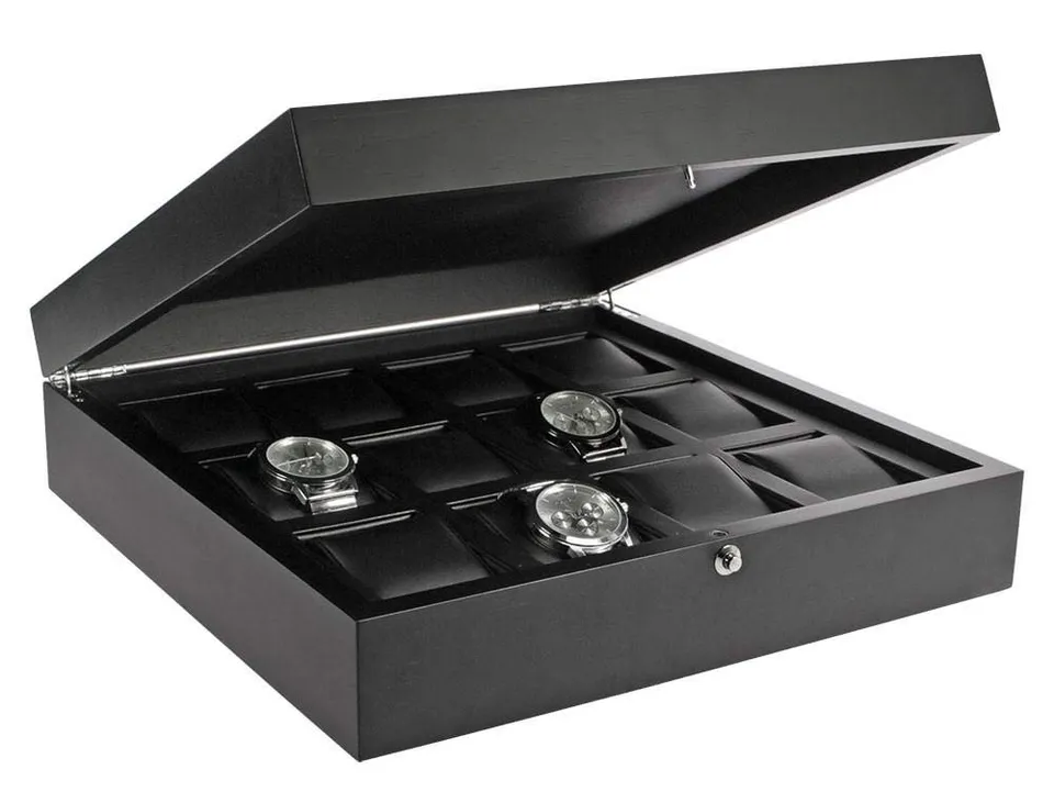 Safe Uhren Schmuck 252 portaorologi legno 12 orologi antracite