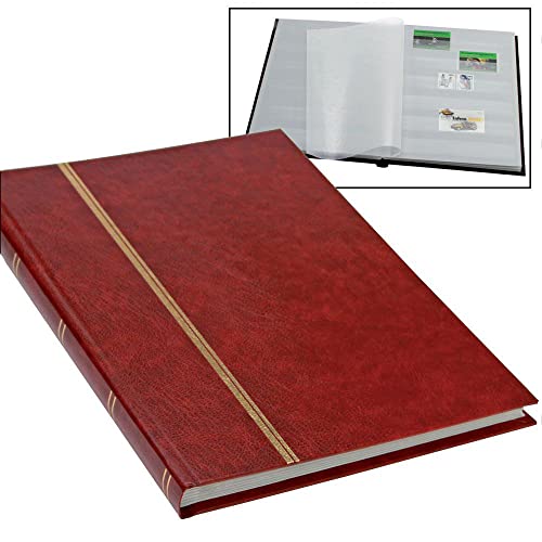 Safe 131-1 Album Francobolli 16 Pagine Bianche Rosso