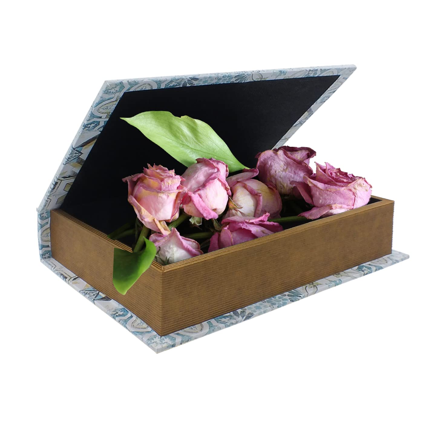Safe Scatola Libro Moresco Chiaro Media in Legno