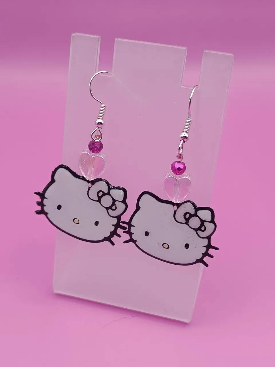 L'Atelier di Zelda Orecchini Hello Kitty Kawaii Pendenti Resina