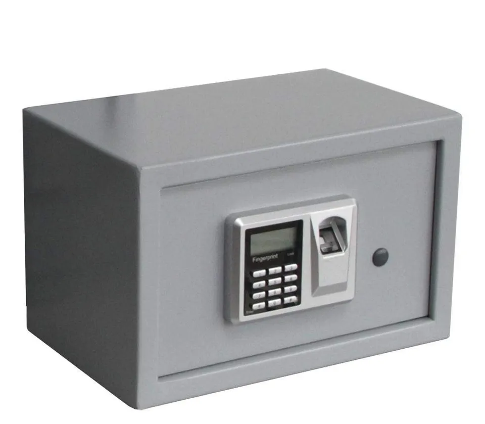 SAFE Mini cassaforte impronta digitale acciaio da collezione