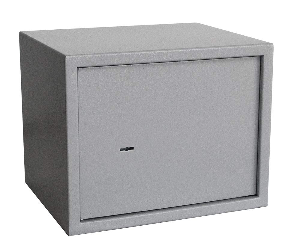 Safe 3998 Cassaforte Acciaio a Chiave 38x30x30 cm 2 Catenacci