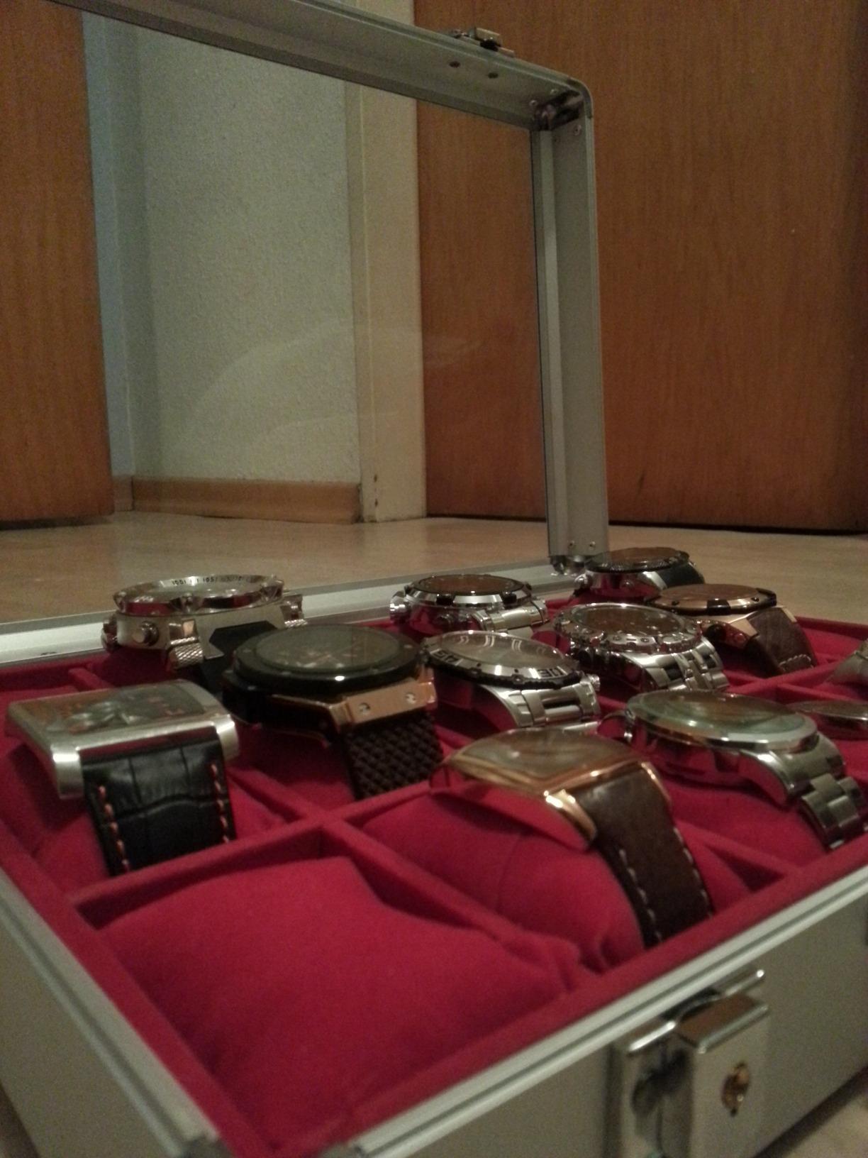 Safe Group 265 portaorologi 12 posti velluto alluminio