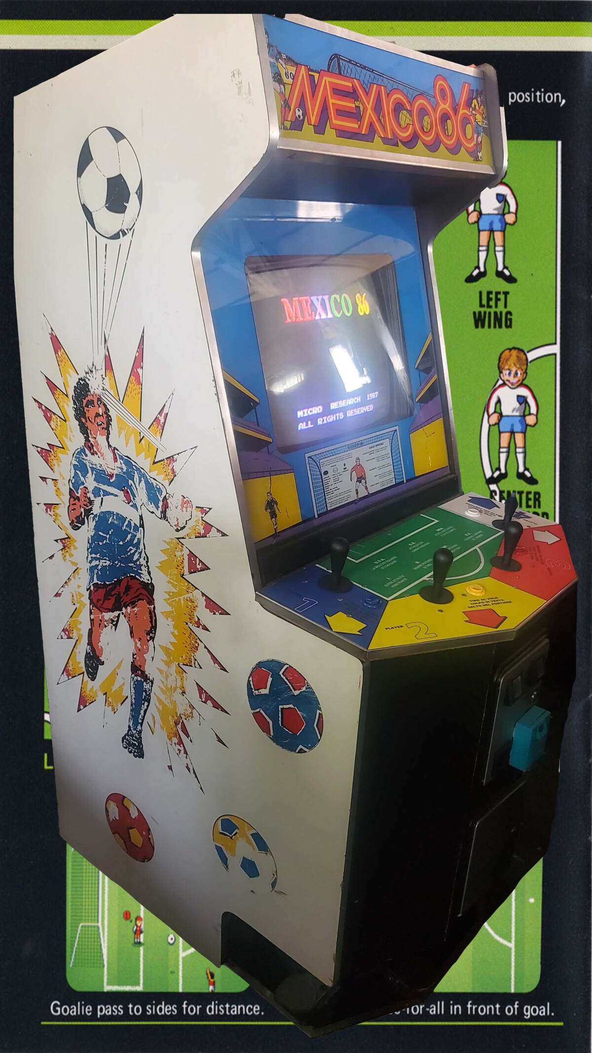 Arcade Story Mexico 86 gioco calcio arcade bootleg Kick and Run