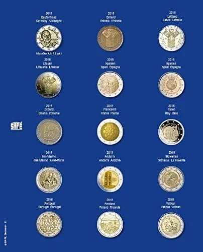 Safe 7822-21 Foglio Aggiornamento 2018 TOPset 2 Euro