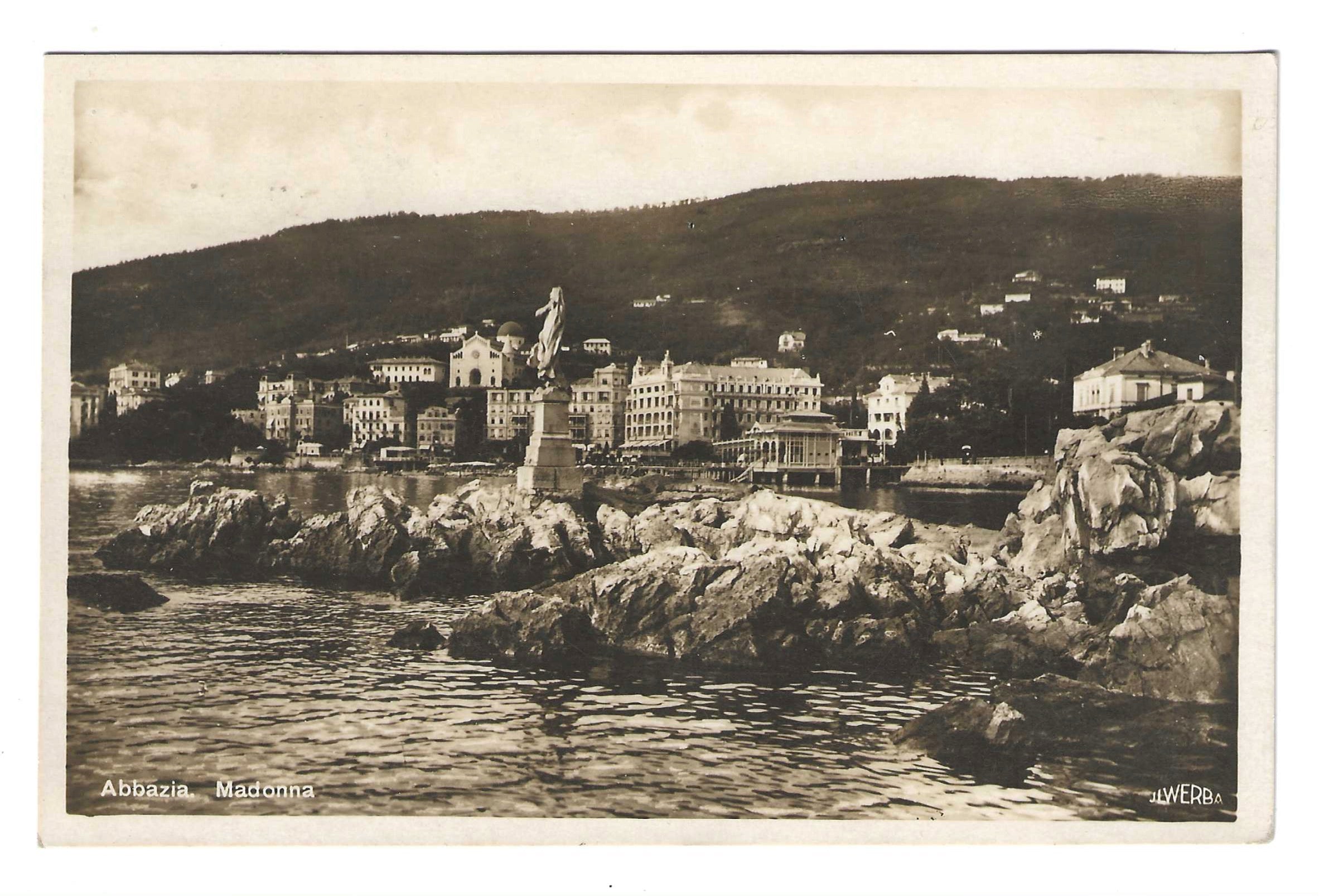 TS Collezionismo Filatelia Cartolina 1931 Fiume Sant’Antonio 75c