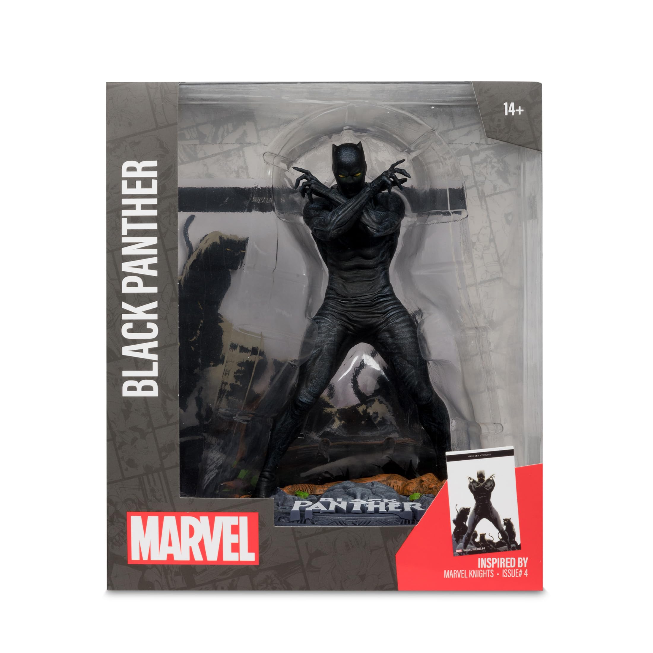 McFarlane Marvel Black Panther Knights #4 statua 1:10 con scena