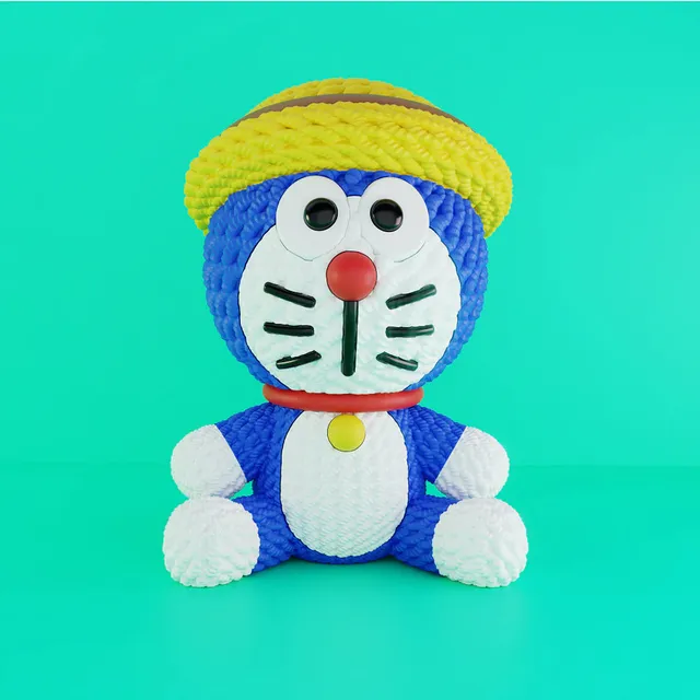L'Atelier di Zelda Stampe Incantate Doraemon Crochet statua PLA