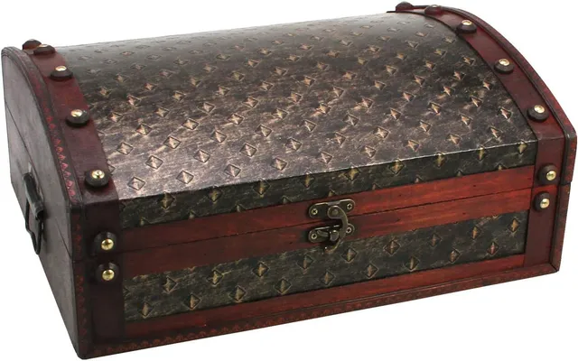 SAFE Scrigno legno pirati 40x30x16 cm bauletto