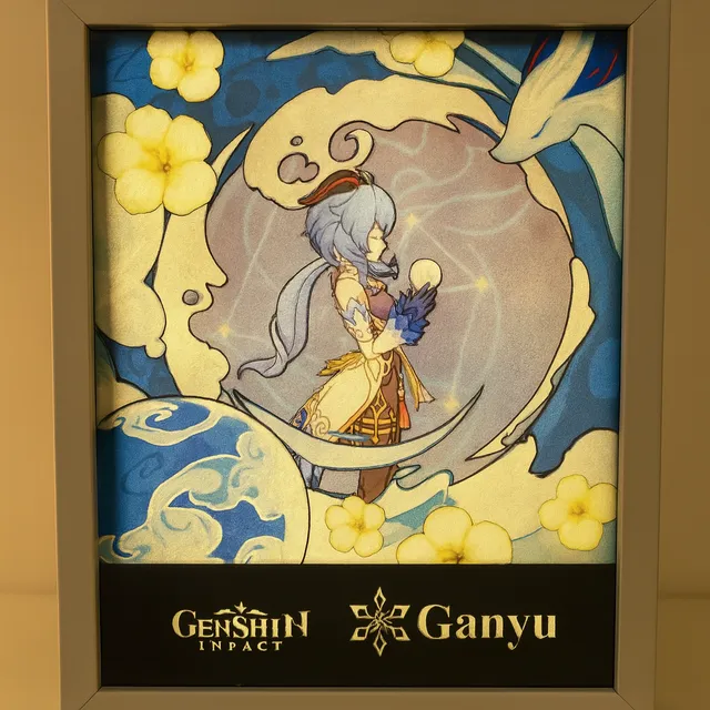 L'Atelier di Zelda Mondi di Luce Ganyu lightbox numerata