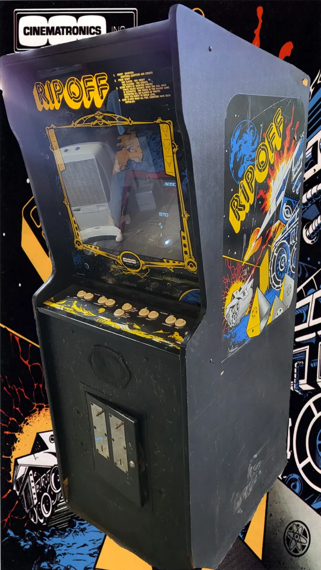 Arcade Story Arcade Rip Off Cinematronics cabinato 1-2 giocatori