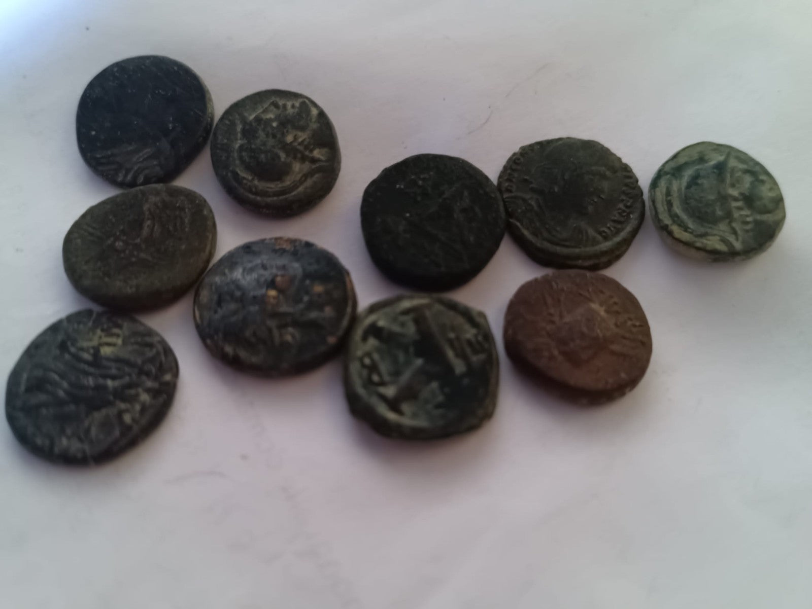 Moneta Antica Originale Romana Bizantina in Capsula Idea Regalo