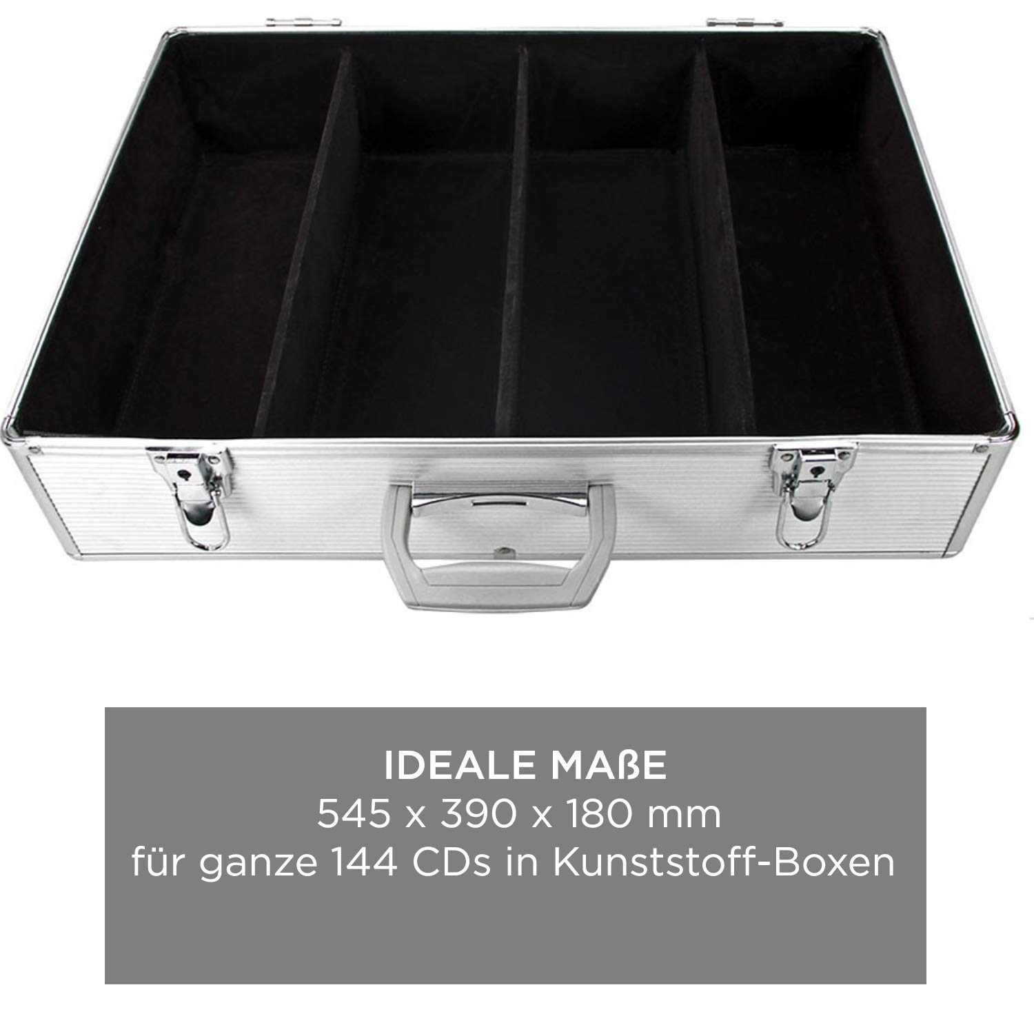 Safe 214 valigetta alluminio 144 CD DVD con serratura