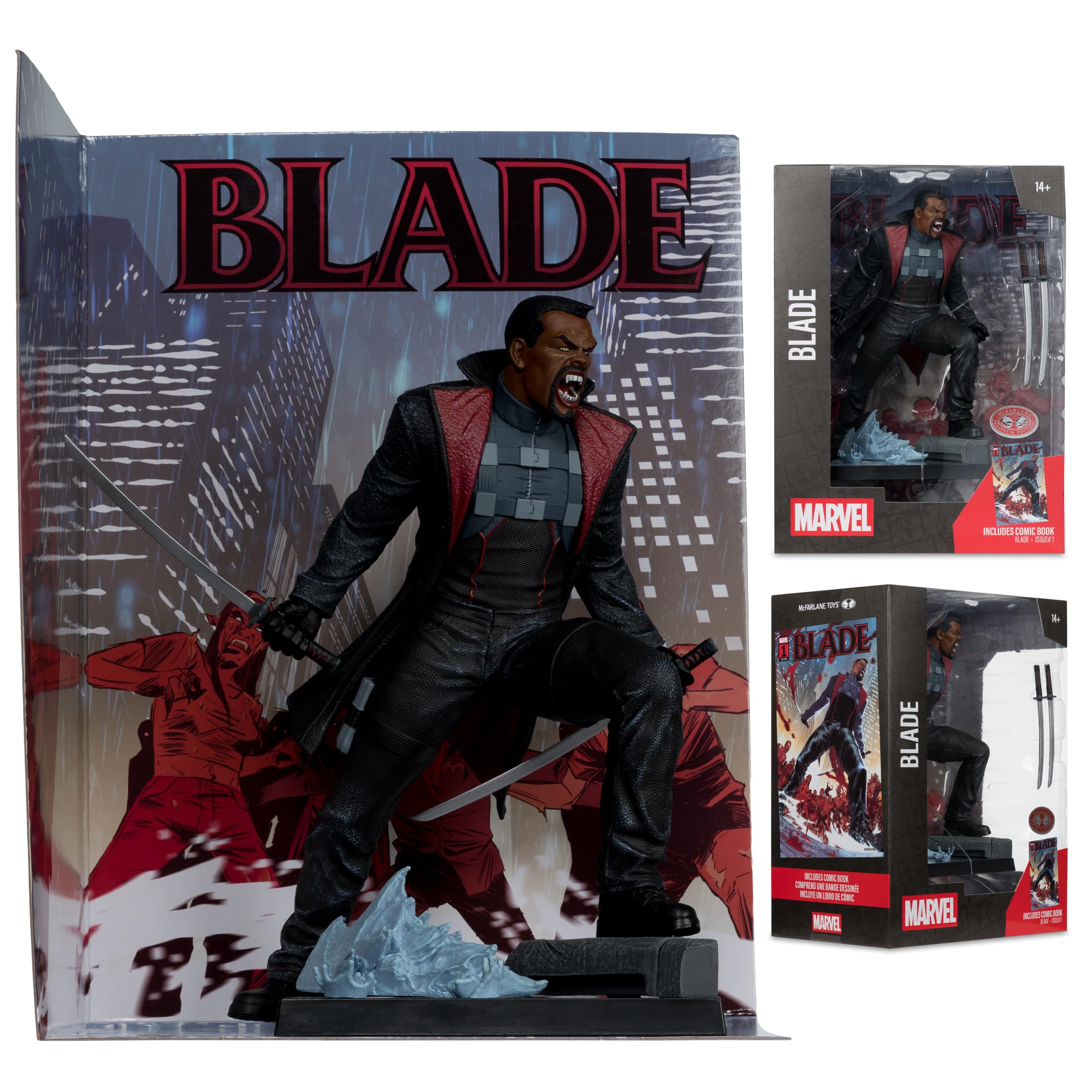 McFarlane Marvel statua Blade #1 scala 1/6 con scena