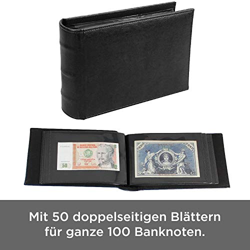 Safe 4137 album banconote nero 50 pagine 100 pezzi