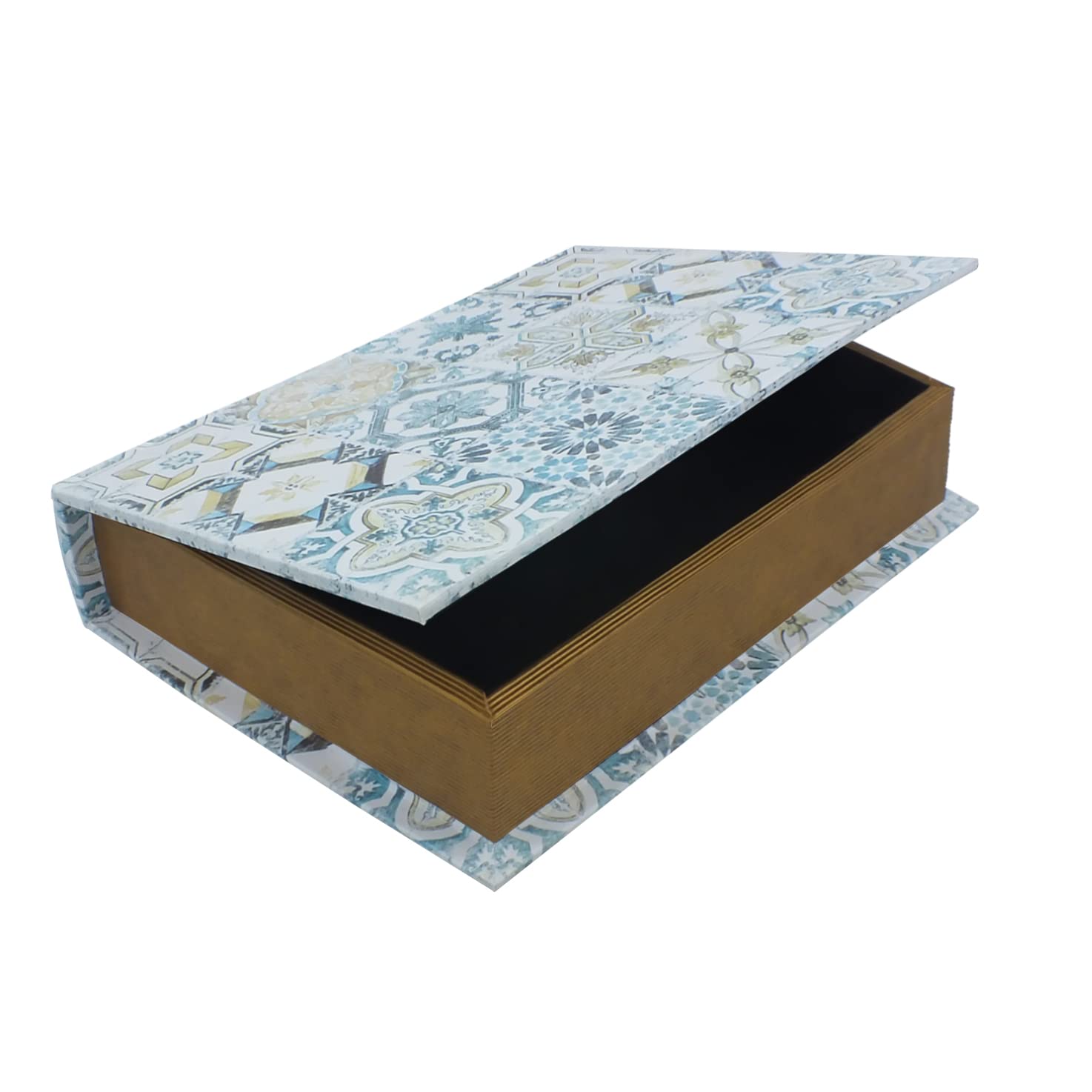 Safe Scatola Libro Moresco Chiaro Media in Legno