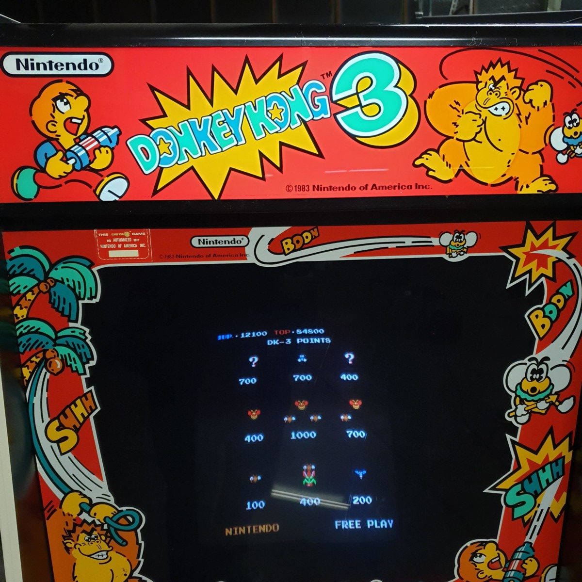 Arcade Story Leggende Arcade Donkey Kong 3 1983 cabinato Nintendo