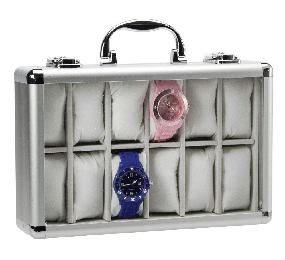 Safe 265 Portaorologi Alluminio 12 Orologi Velluto
