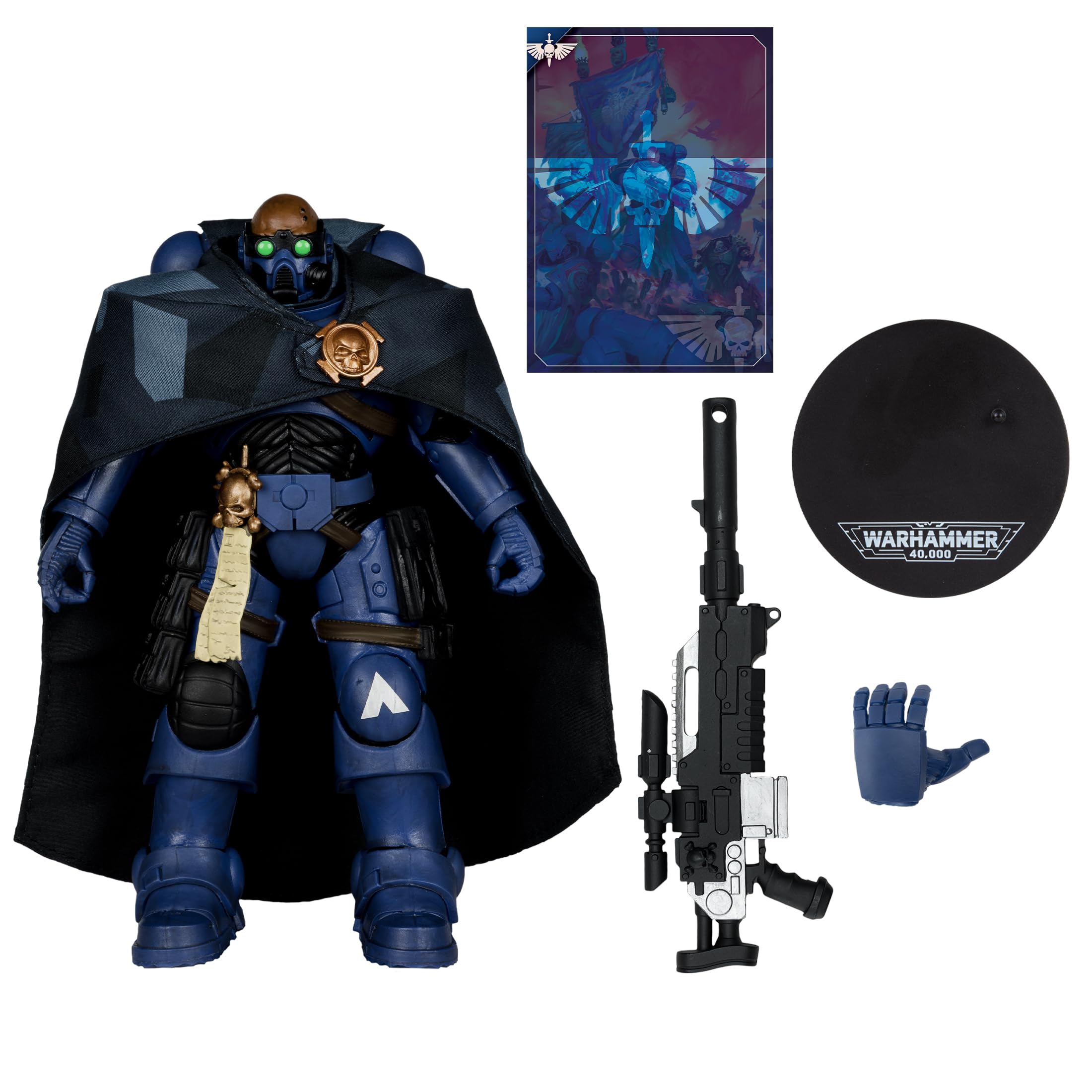 McFarlane Warhammer 40,000 Eliminator Space Marine Figura 7" cecchino