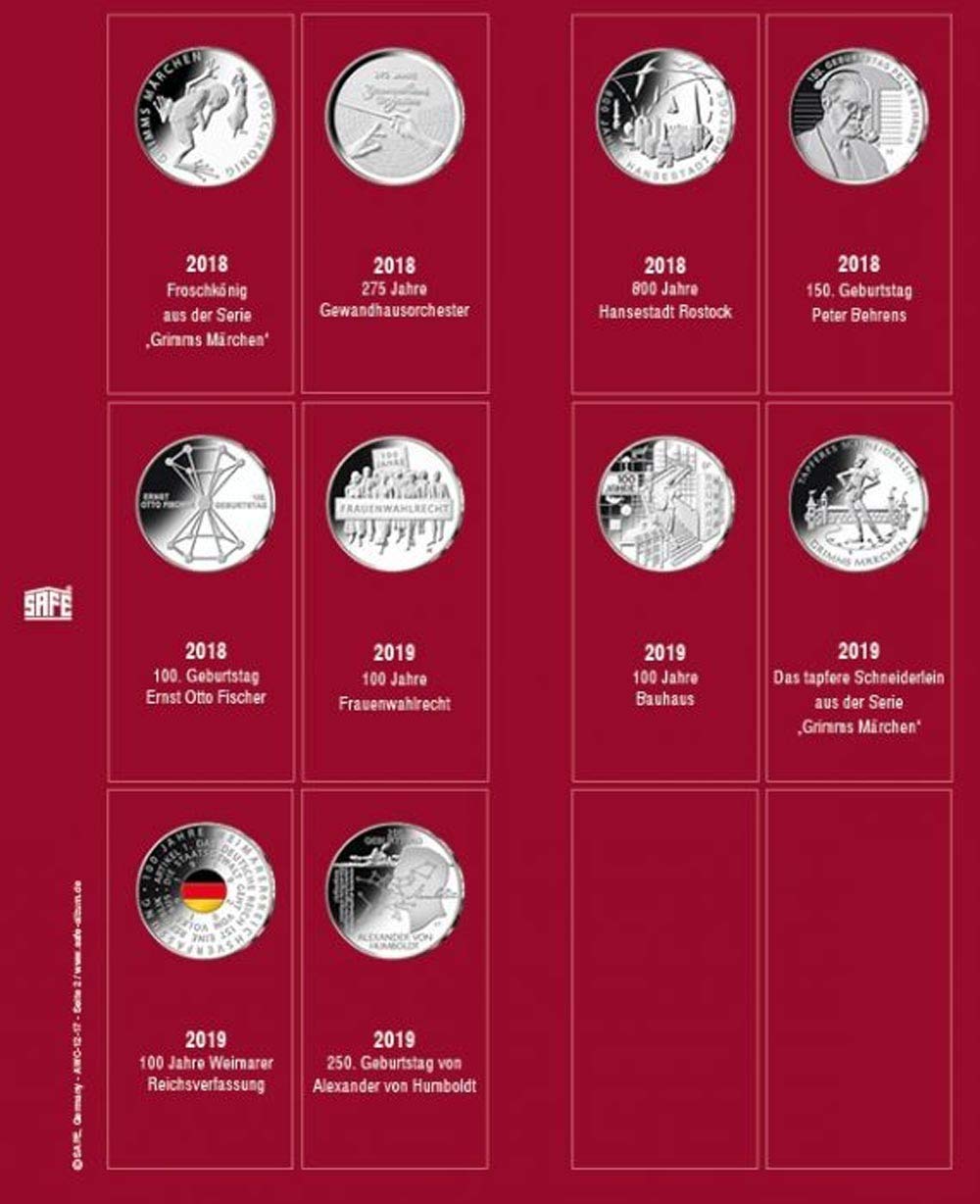 SAFE 7344-2 fogli album 20 euro Germania 2018-2019
