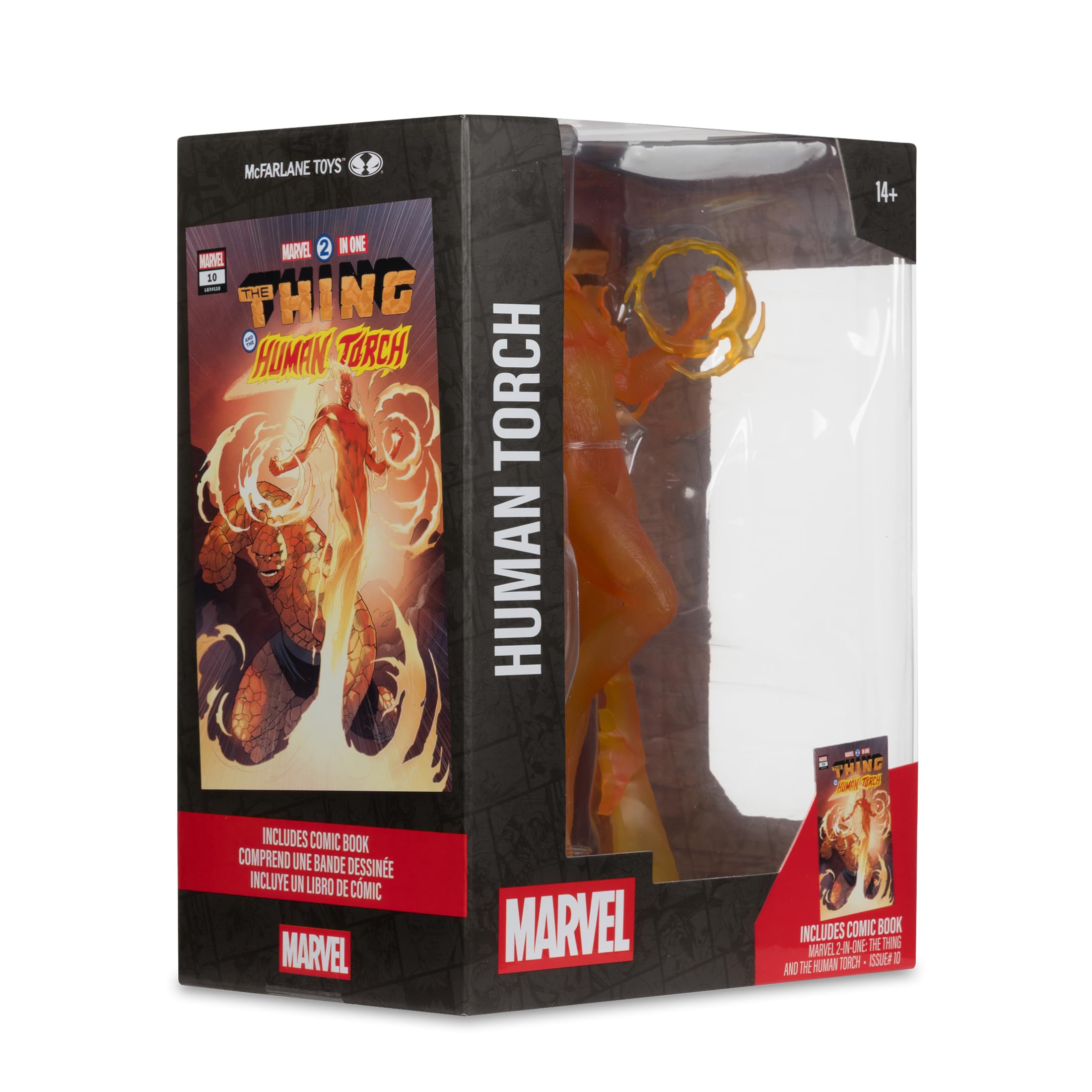 McFarlane Marvel Torcia Umana statua 1:6 con fumetto 2-in-One