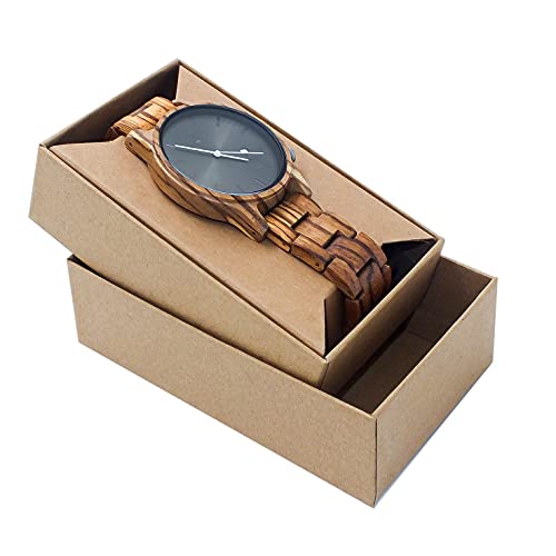 Crown Orologio Legno Uomo Zandel Quarzo 40mm 50g