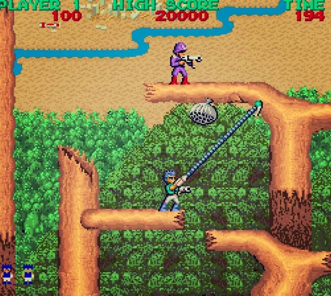 Arcade Story Arcade Bionic Commando Capcom cabinato sparatutto