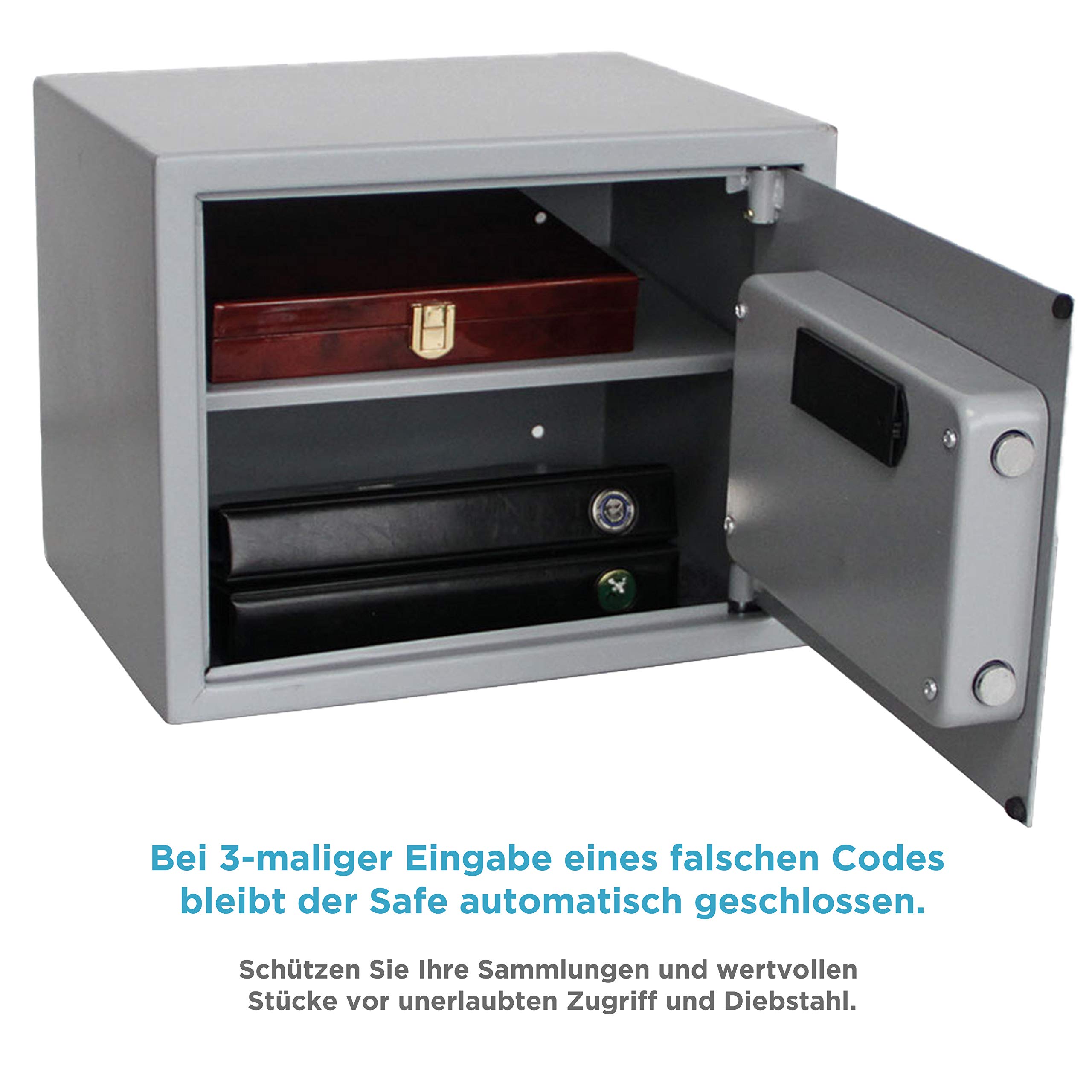 Safe 3992 Cassaforte Midi Acciaio con Codice e Chiave
