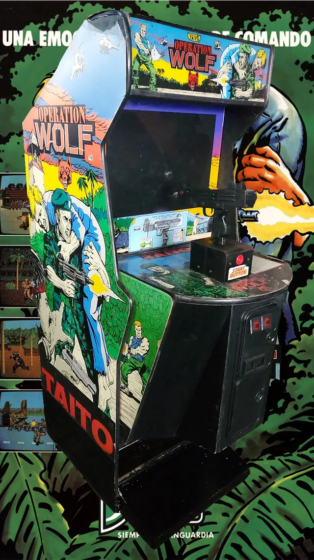 Arcade Story Arcade Operation Wolf 1987 cabinato arcade sparatutto UZI