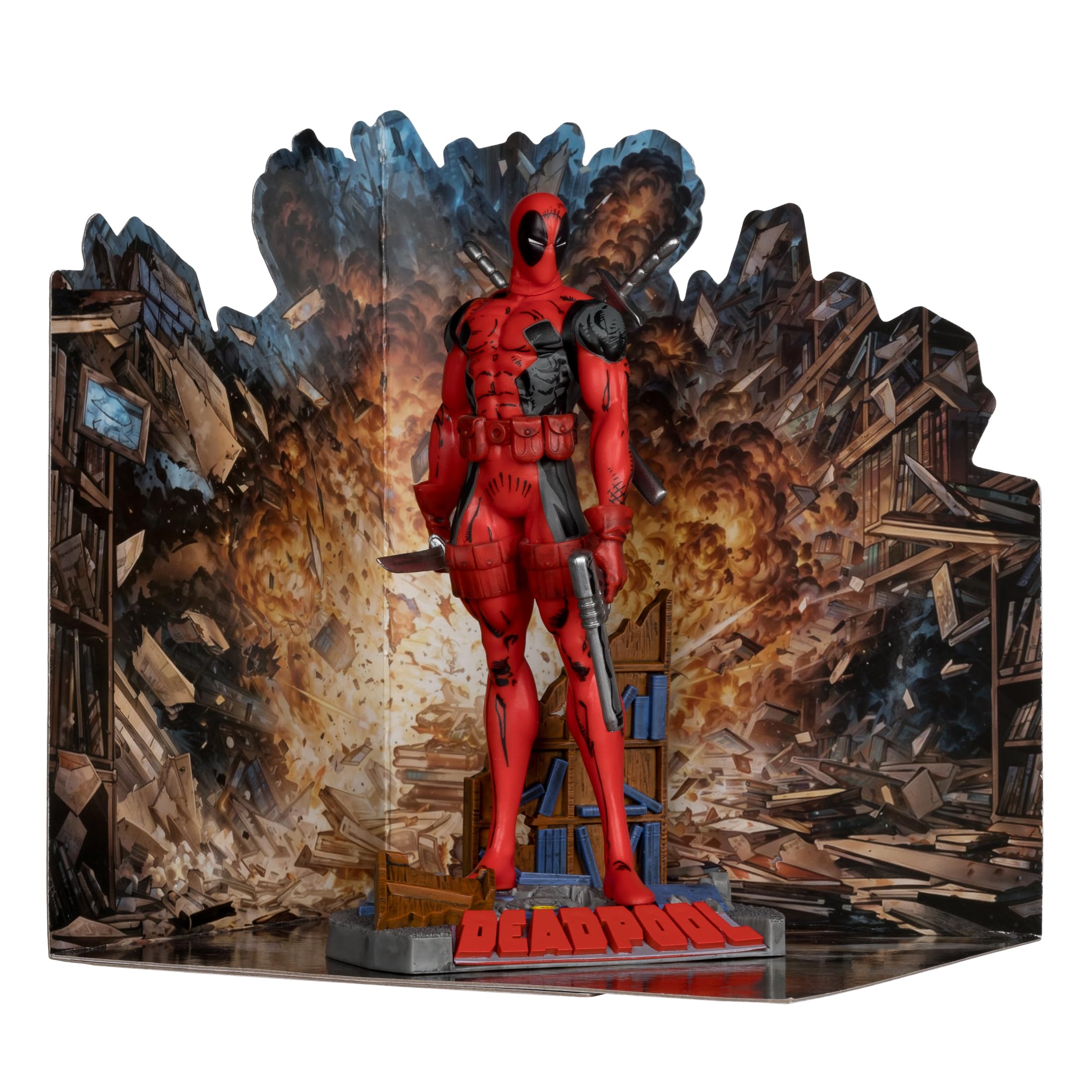 McFarlane Marvel Deadpool New Mutants 98 statua 1:10 con scena