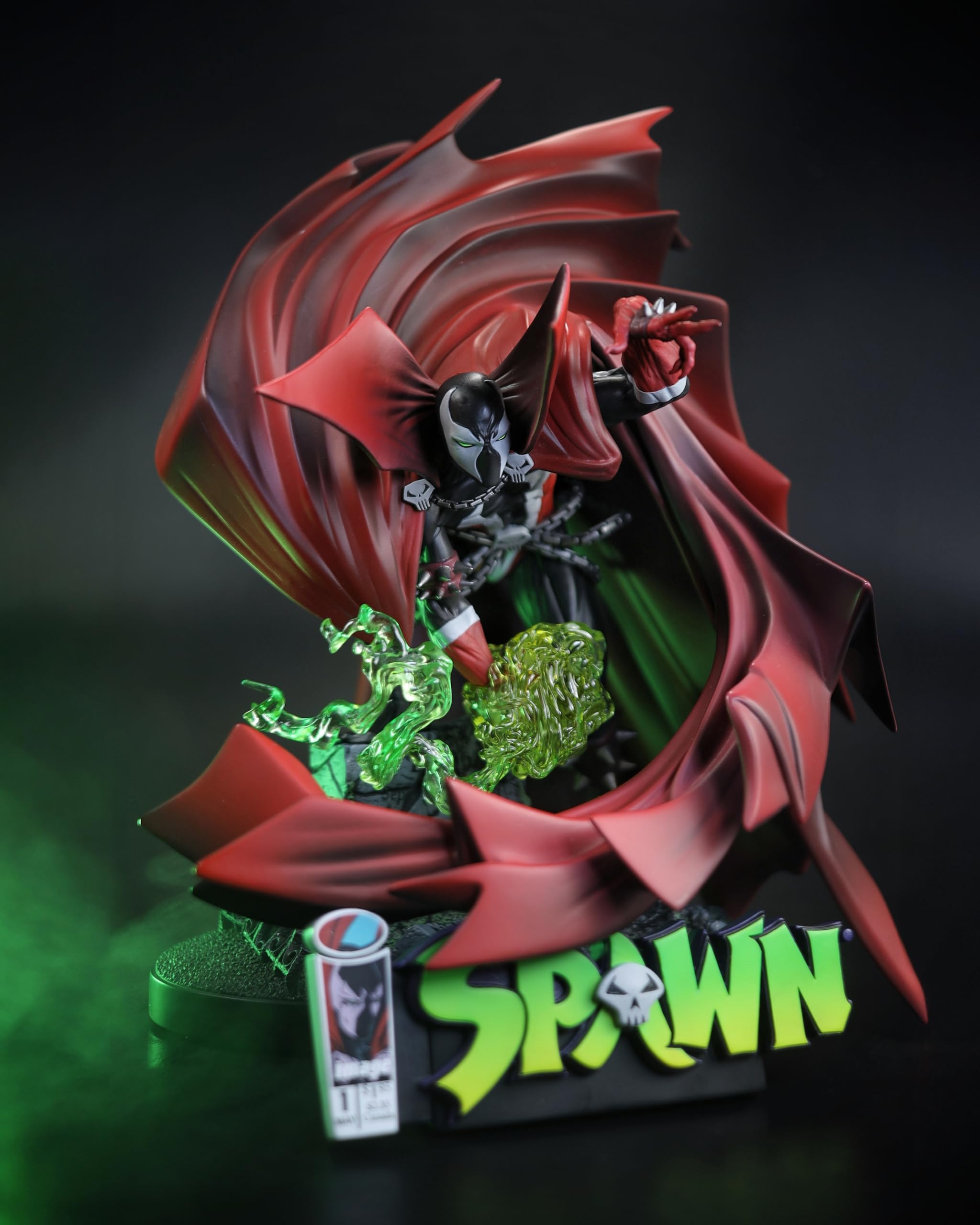 McFarlane Spawn #1 statua resina 1:10 nero bianco rosso 25cm