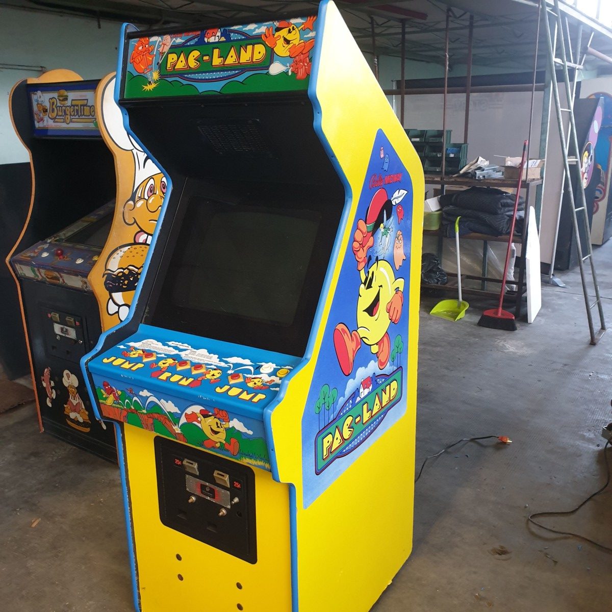 Arcade Story Arcade Pac-Land 1984 Namco cabinato arcade originale