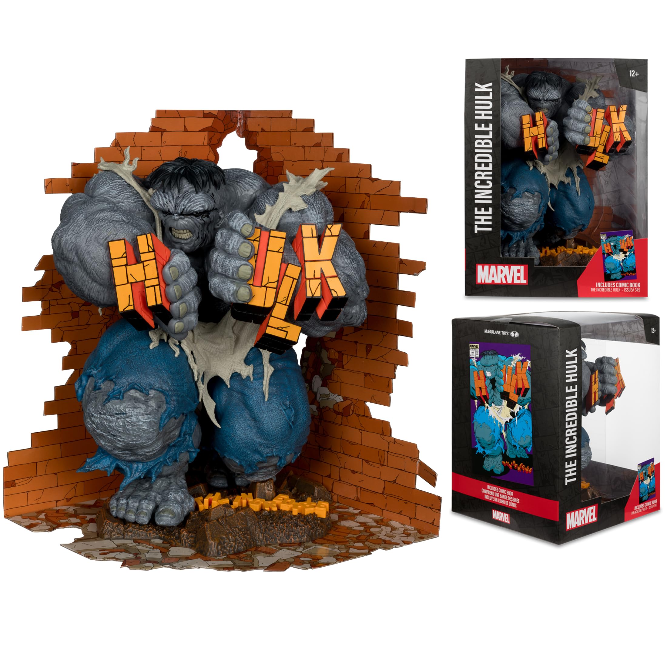 McFarlane Marvel Hulk #345 statua 1:6 con fumetto