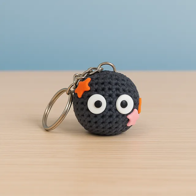 L'Atelier di Zelda Keyverse Susuwatari portachiavi crochet