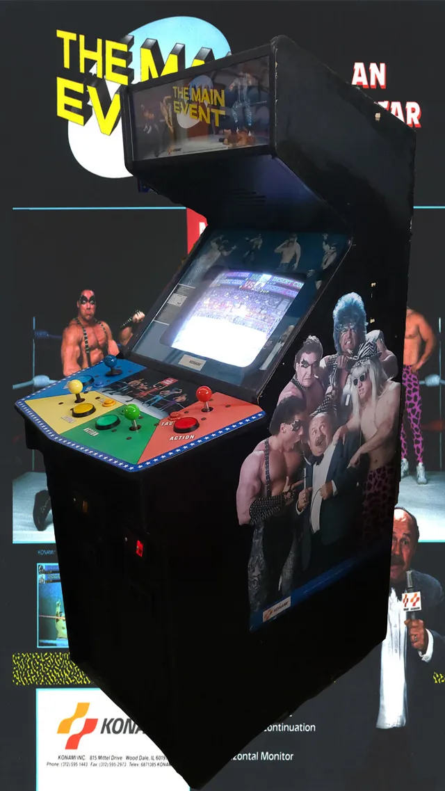 Arcade Story Arcade The Main Event Konami cabinato arcade wrestling