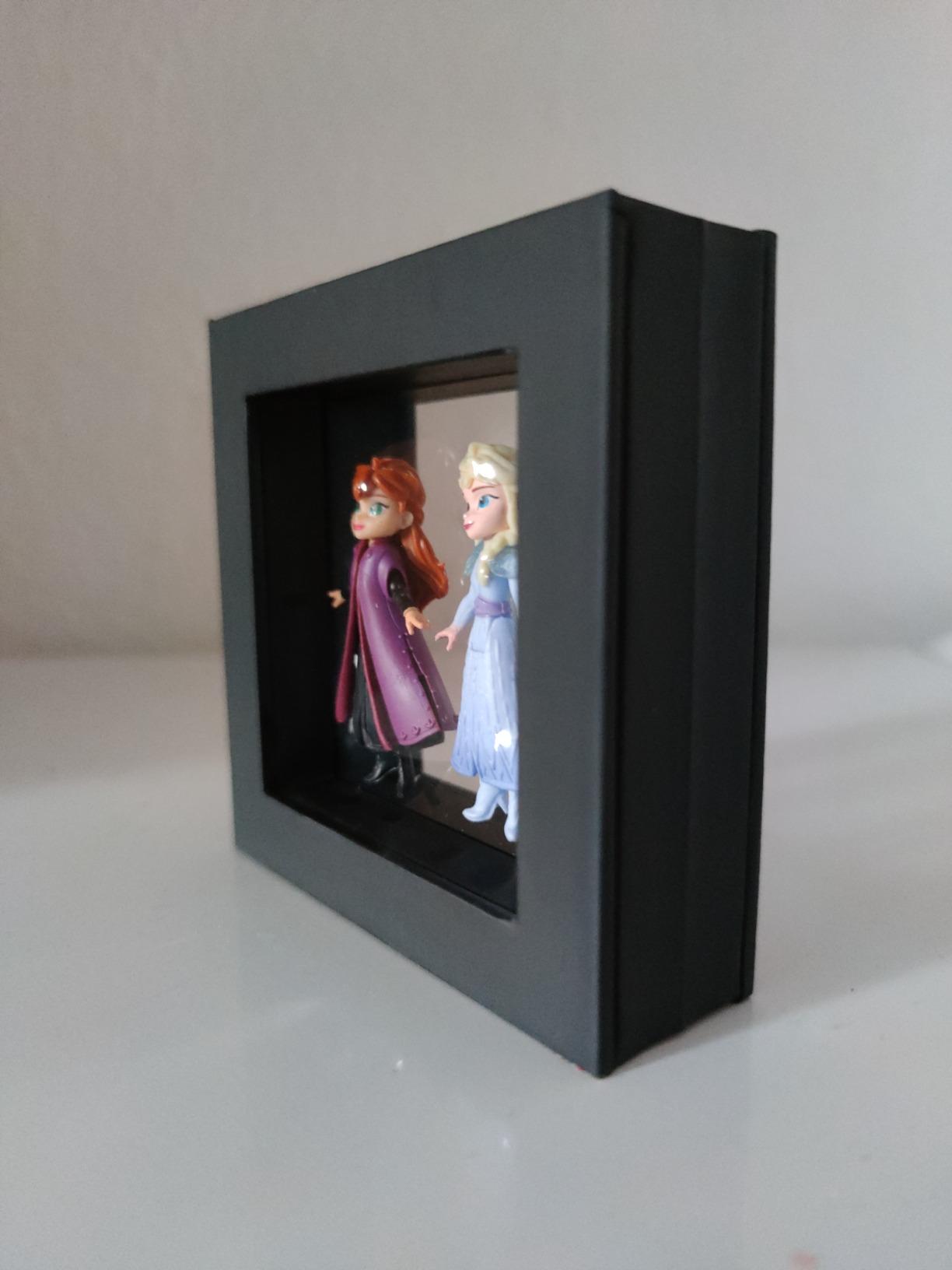 Safe Limbo cornice galleggiante 3D nera quadro magnetico