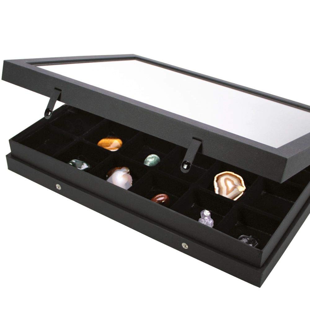 Safe Modellautos vetrina nera modellini 24 scomparti 65x58 mm