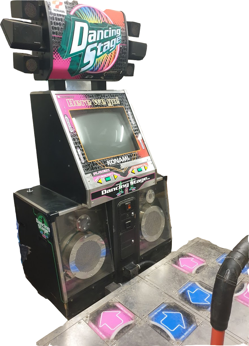 Arcade Story Dance Stage cabinato arcade Konami 1998 CRT