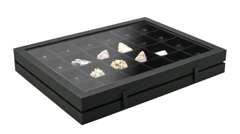 Safe Modellautos vetrina nera modellini 24 scomparti 65x58 mm